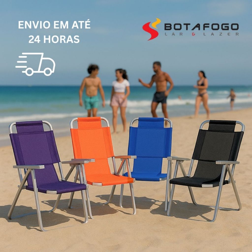 Cadeira de Praia Reclinável Botafogo na Black Friday 2025 | BuscaProdutos