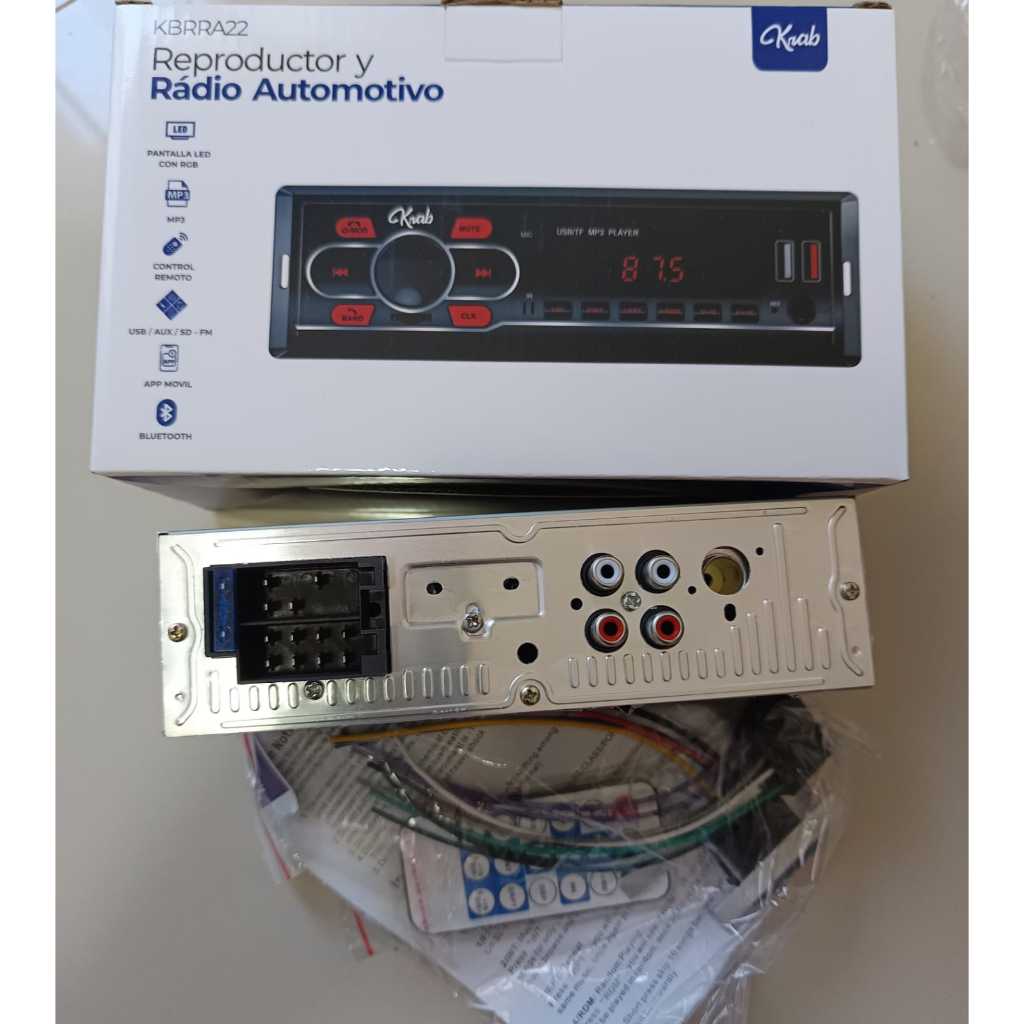 Auto Radio KRAB Usb/sd/bt 4x30W Som Automotivo Acessorios Automotivo NAO PIONEER