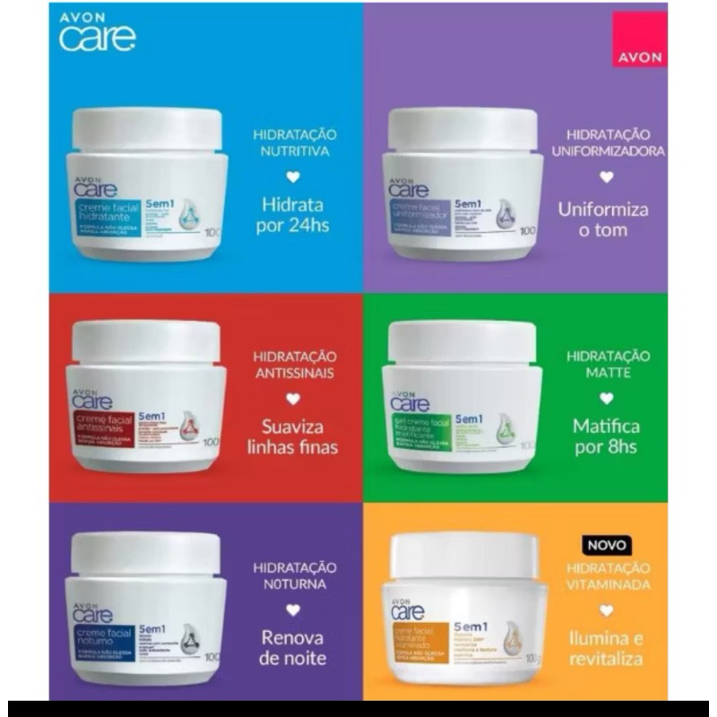 Creme Care Facial Antissinais 100ML Cada NOVA EMBALAGEM AQUI