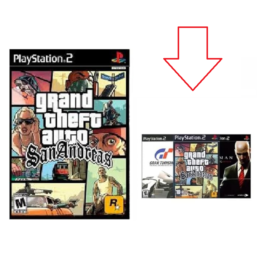 GTA San Andreas + 4 Jogos