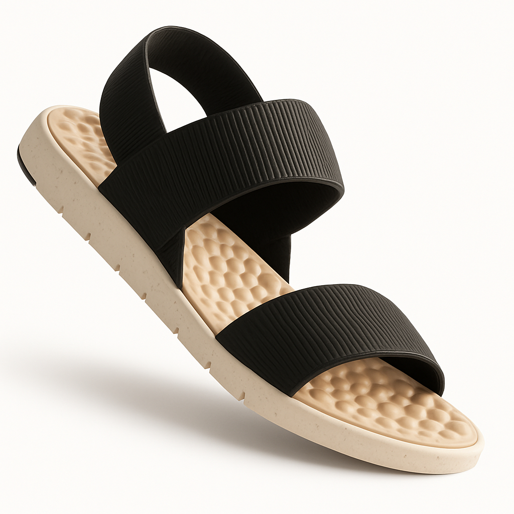 Sandália Modare Feminina Conforto Ortopédica Gel 7162-206 Preto