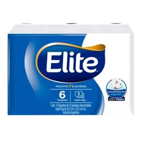 Lenços de Papel Elite com Extrato de Algodão – Máxima suavidade para o seu dia a dia - Kit com 6 pacotes em Oferta na Shopee