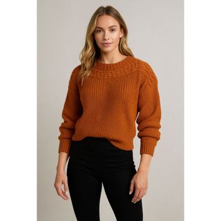 Sueter tricot la blusa feminina gola canoa