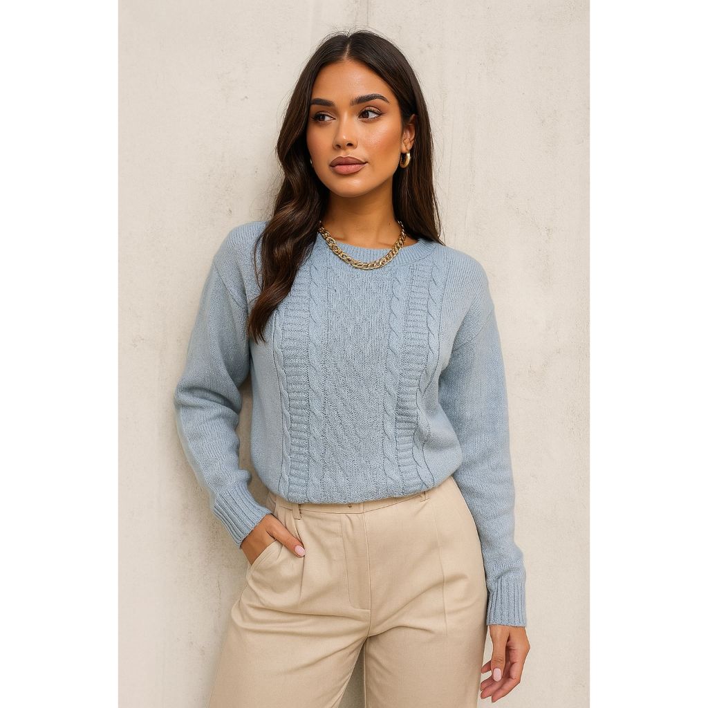 Sueter tricot la blusa feminina trancado
