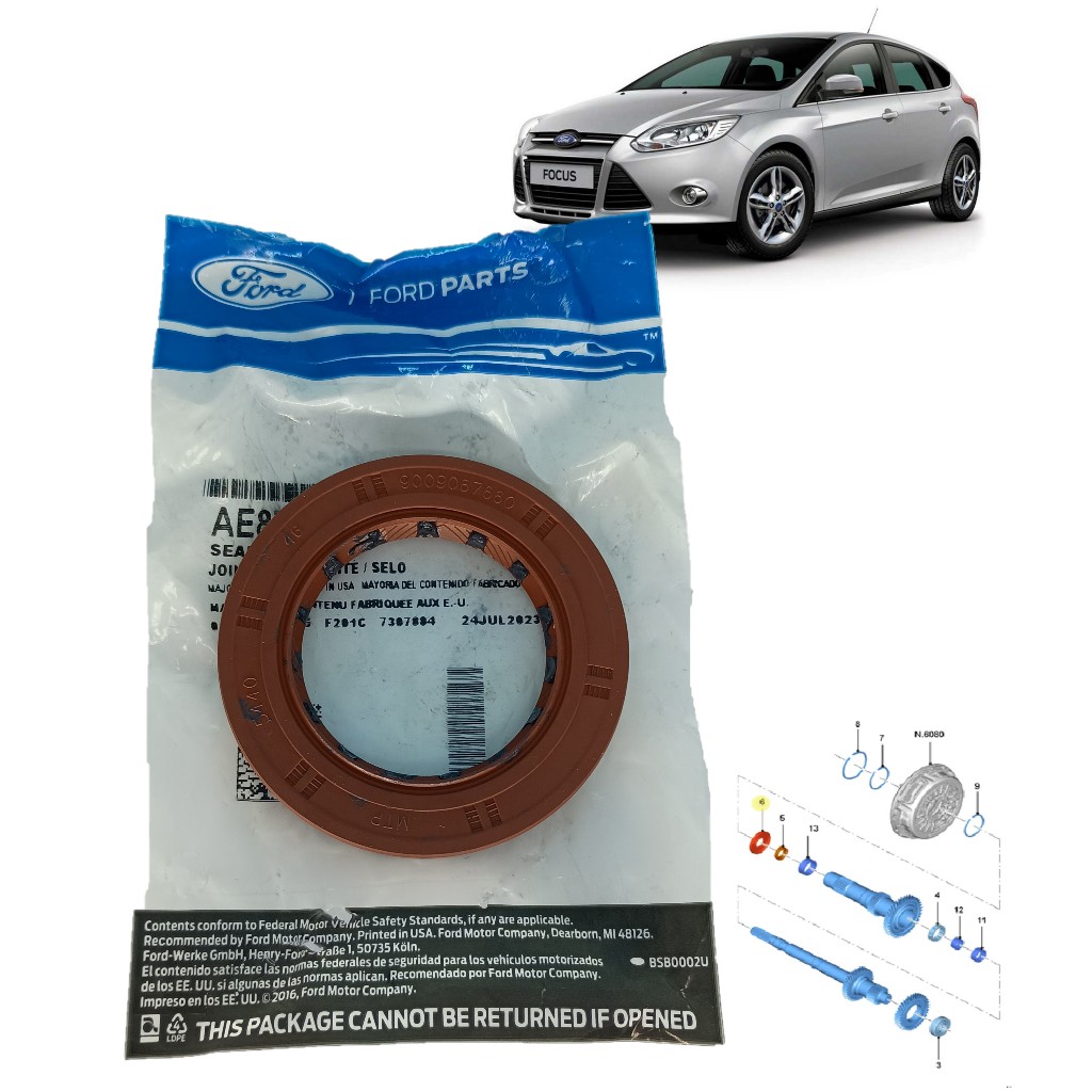Retentor Eixo Piloto Fiesta Ecosport Focus Cambio Powershift