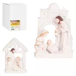 Enfeite Presépio de Resina Branco Natal Sortidos - Art Christmas