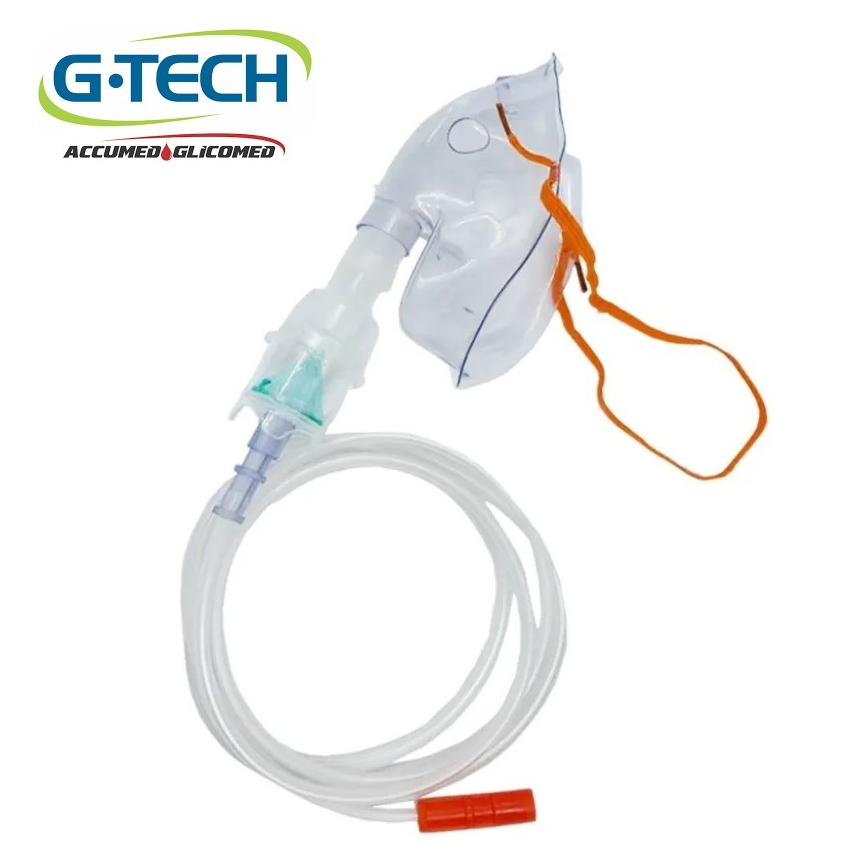Kit para Inalador G.TECH Máscara + Copinho + Mangueira (SEM SUPERFLOW)