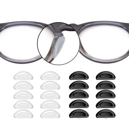 5 Pares De Plaqueta Almofada Adesiva Para Óculos - Confortável - Antiderrapante - Macia - Nariz em Oferta na Shopee