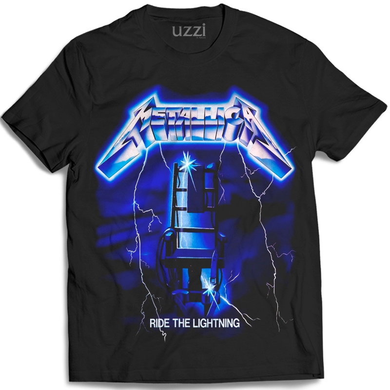 Camiseta Metallica Ride The Lightning Camisa Banda Metallica