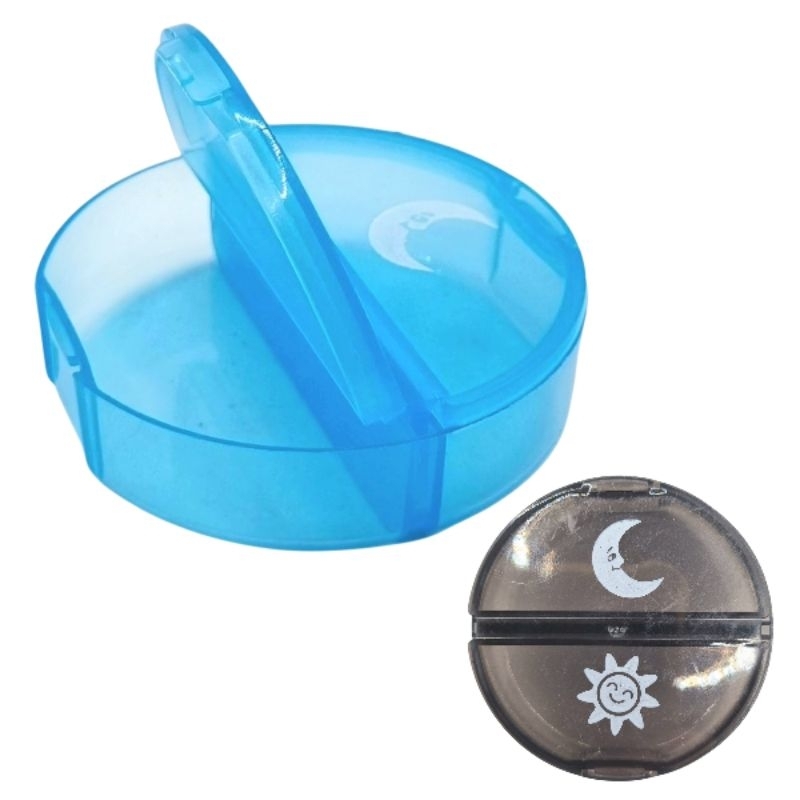 Organizador de remédios porta comprimidos caixa organizadora de remédios e medicamentos pílulas diário manhã e noite em Oferta na Shopee