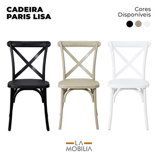 Cadeira Paris Katrina Cross Empilhável La Mobilia em Oferta na Shopee