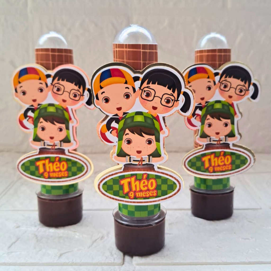 Tubete 3D Chaves | Lembrancinha do chaves | Personalizados para festa tema chaves | Festa infantil chaves