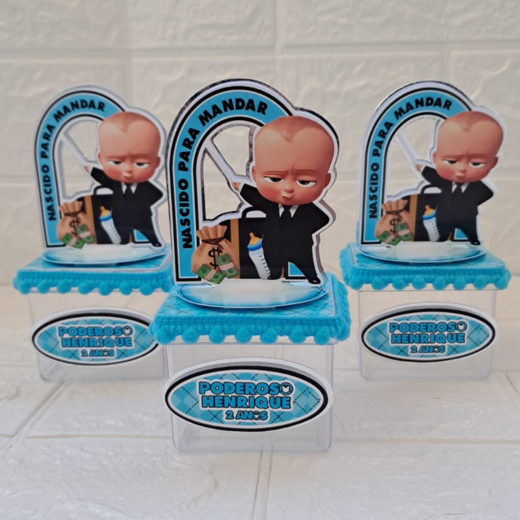 Lembrancinha personalizada poderoso chefinho | Caixa acrílica 6x6 poderoso chefinho | Festa infantil poderoso chefinho
