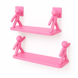 Kit 1/2 Prateleiras Buddy para Banheiro/Cozinha – Linda Decoração com Fixação Adesiva em Oferta na Shopee