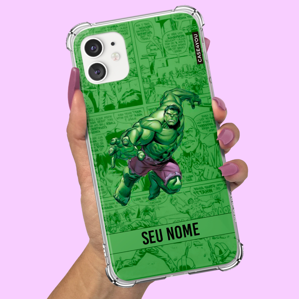 Capa Capinha para Xiaomi Redmi Note 10 Note 11 Note 12 Note 13 Note 14 Pro Plus Anti-impacto Personalizada Hulk 2