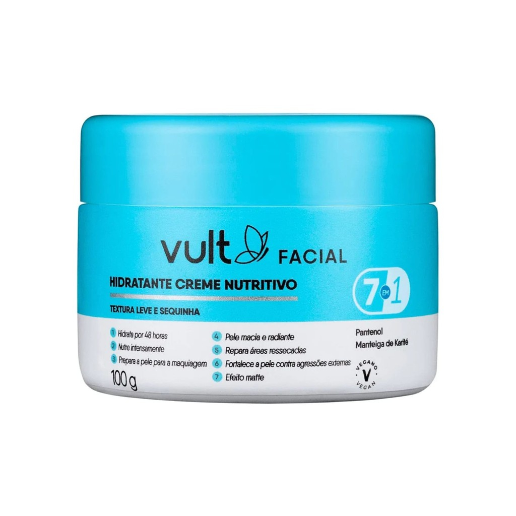 Hidratante Creme Nutritivo Vult Facial 100g