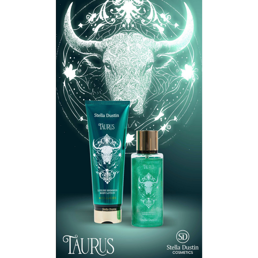 Kit Stella Dustin "LUXURY SHIMMER" TAURUS (Body Splash + Body Lotion)