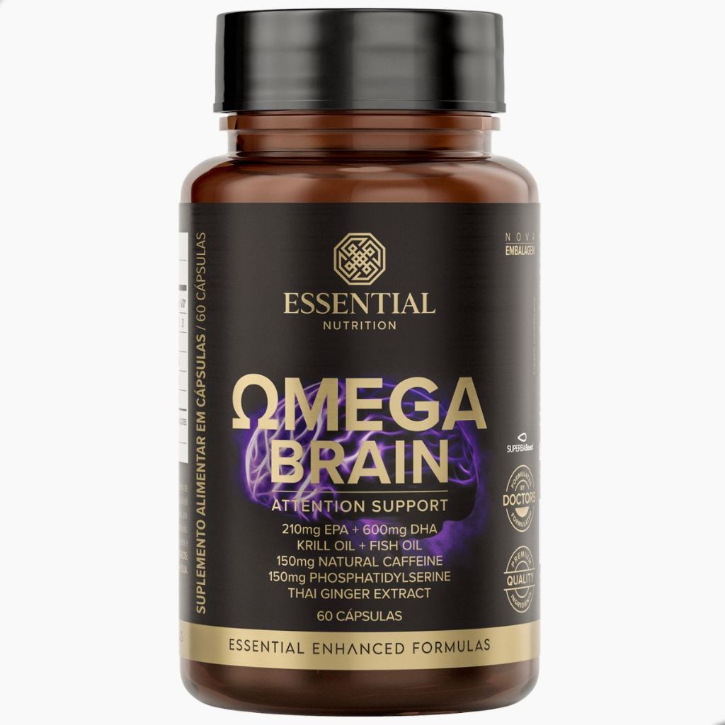 Omega Brain Krill Oil Fosfatidilserina 60 Capsulas Essential