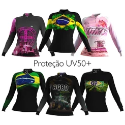 Camiseta Agro Fazenda DRY SOFT Proteção Solar UV50 Feminina