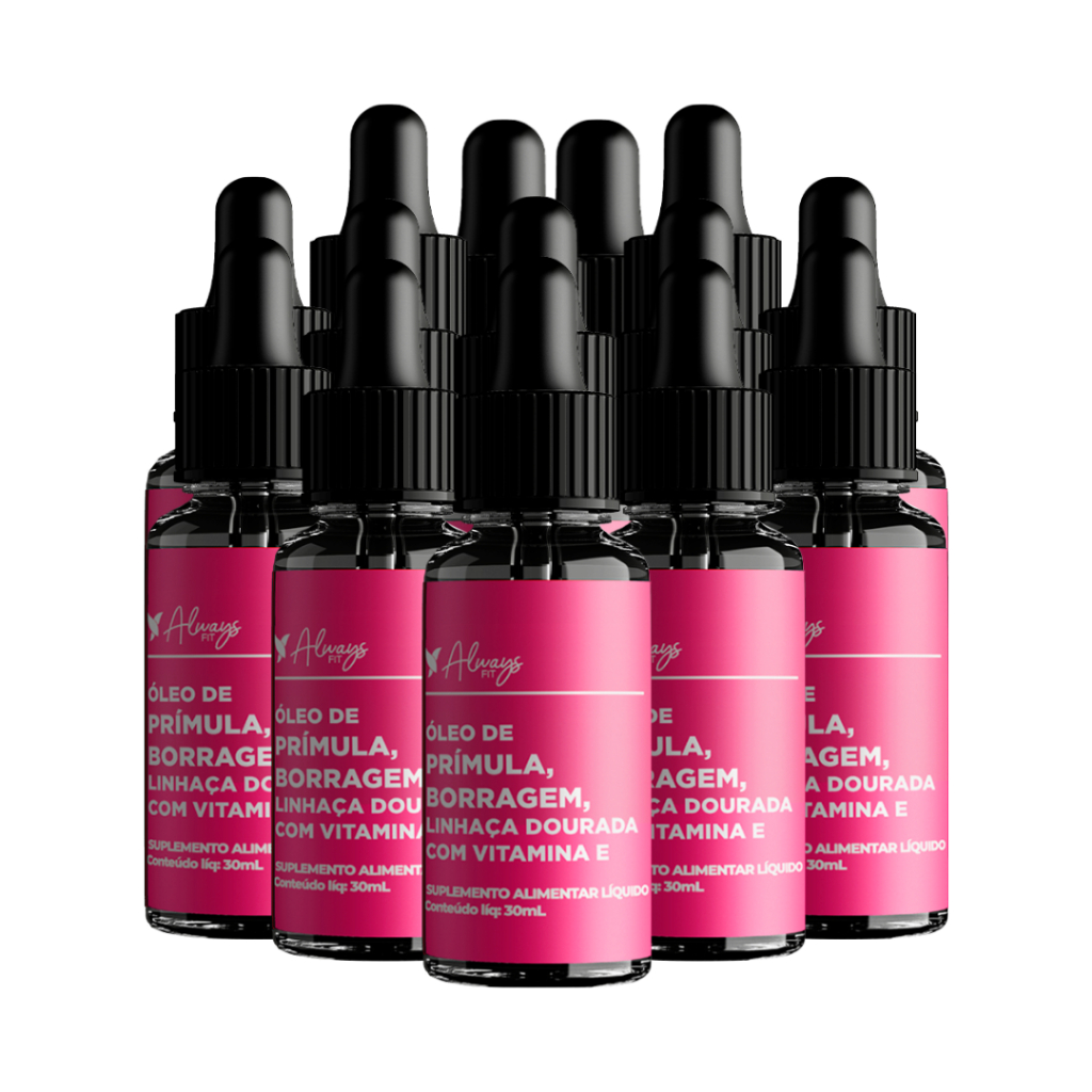 Composto Meno - AlwaysFit  - FemmeCalm - Óleos de Prímula, Borragem, Linhaça e Vitamina E - 12 Unidades