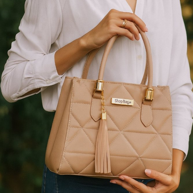 Bolsa Feminina Média Shopbag Bordada Dubai