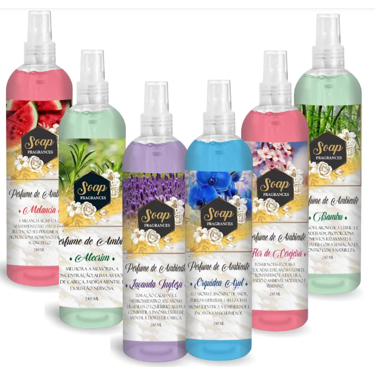 Perfume de Ambientes 240ml - Soap em Oferta na Shopee