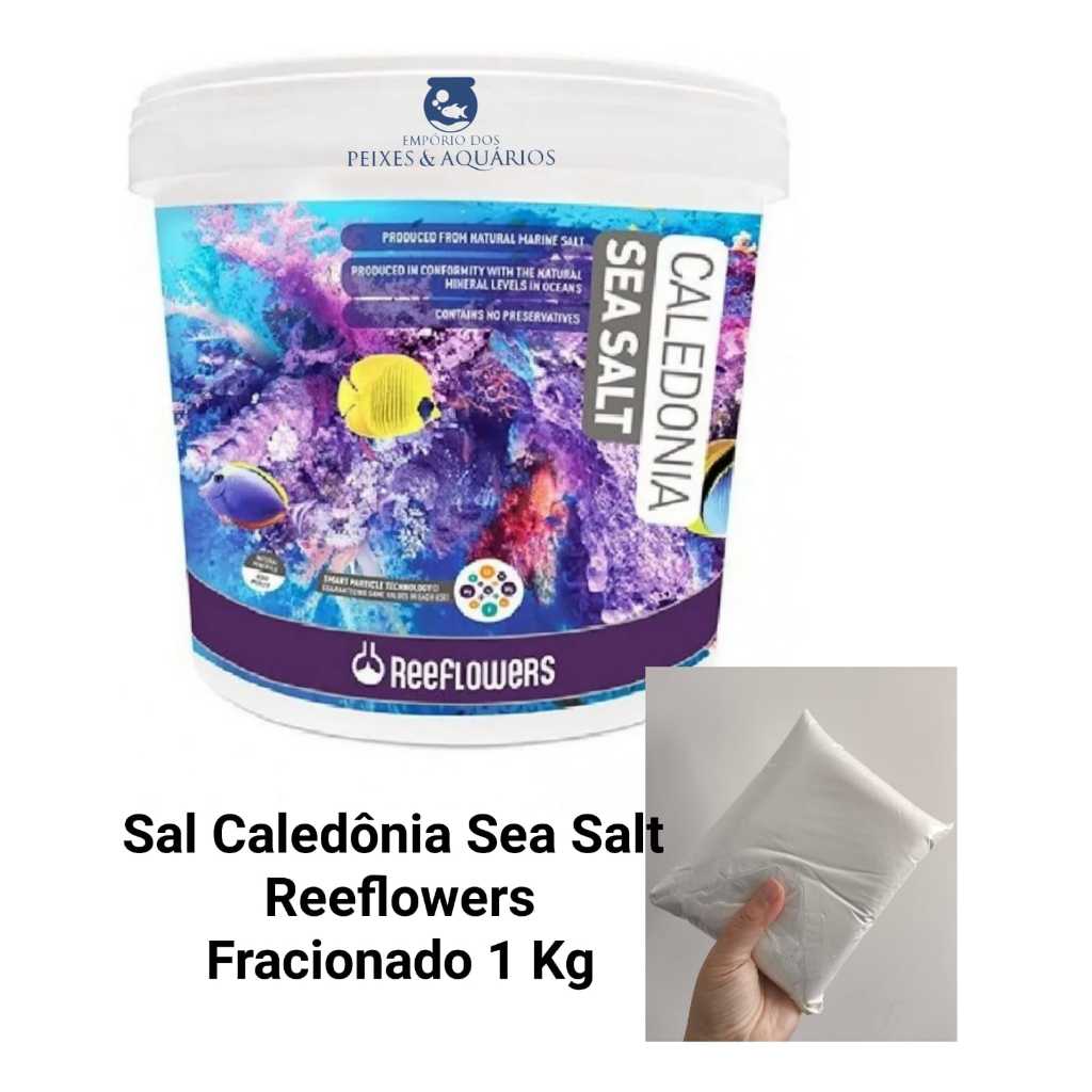 Sal Marinho Caledonia Sea Salt Reeflowers - Fracionado 1kg