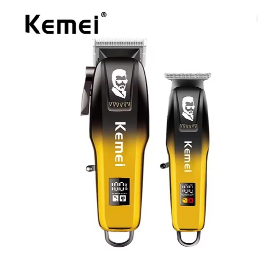 KIT MÁQUINA DE CORTE E ACABAMENTO KEMEI 8501 BIVOLT SEM FIO PORTÁTIL 5W DE POTÊNCIA em Oferta na Shopee