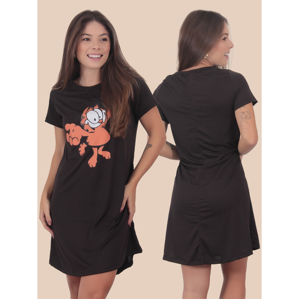 Camisola Fetiche Pets Soltinha Longa Vestidinho de Dormir Moda feminina em Oferta na Shopee