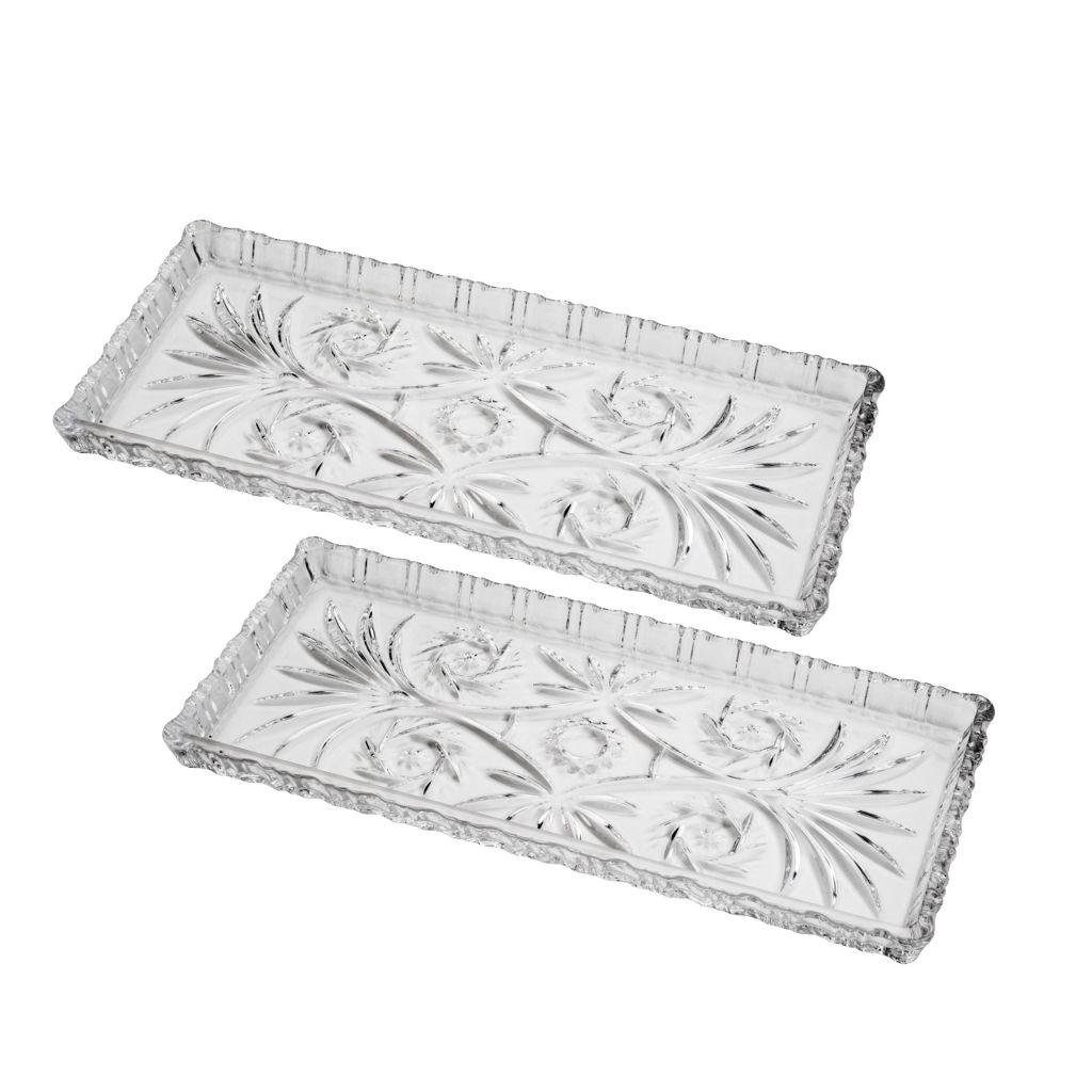 Boleira Travessa de Vidro para Servir Bolo Rocambole Torta Doces Festa Dragon 34x15cm | 1 a 4 Un - Lyor — imagem 2 de 2