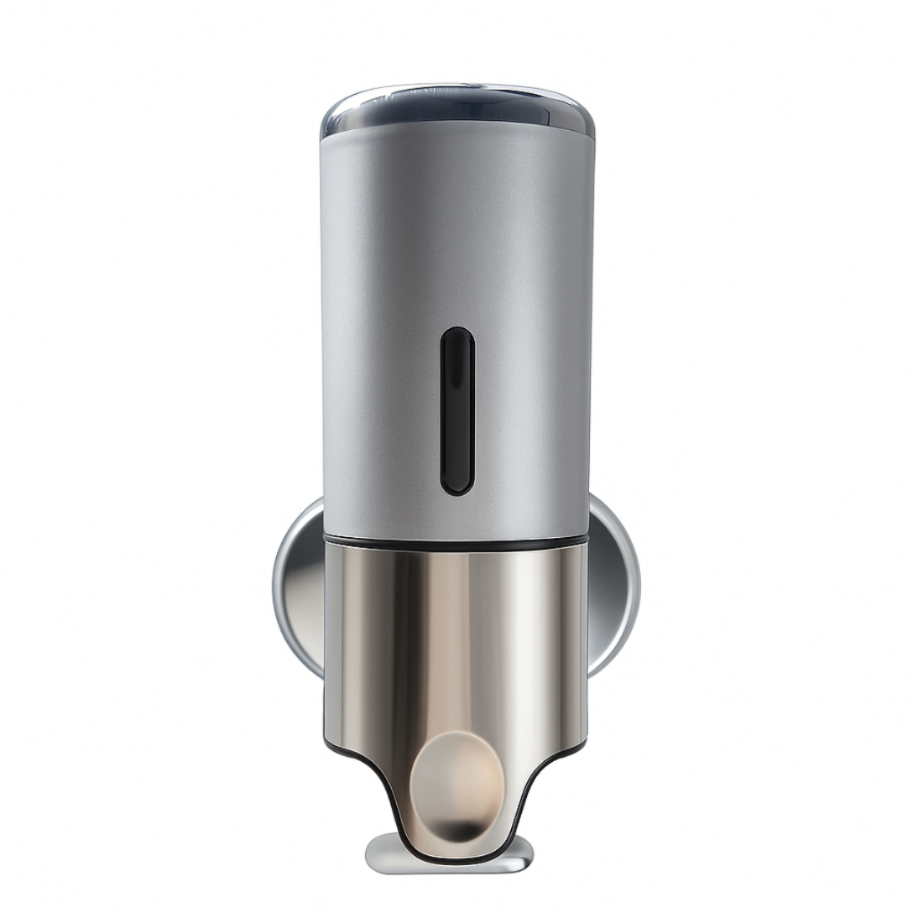 Dispenser Parede Manual Shampoo Sabonete Alcool Gel Ideal para Banheiro Hotel Airbnb Com 1, 2 ou 3 Garrafas cor Cinza em Oferta na Shopee