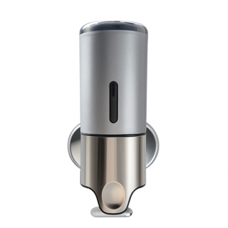 Dispenser Parede Manual Shampoo Sabonete Alcool Gel Ideal para Banheiro Hotel Airbnb Com 1, 2 ou 3 Garrafas cor Cinza em Oferta na Shopee