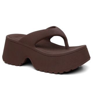 Sandália Papete Tamanco Salto Alto Anabela Plataforma de Dedo em Oferta na Shopee