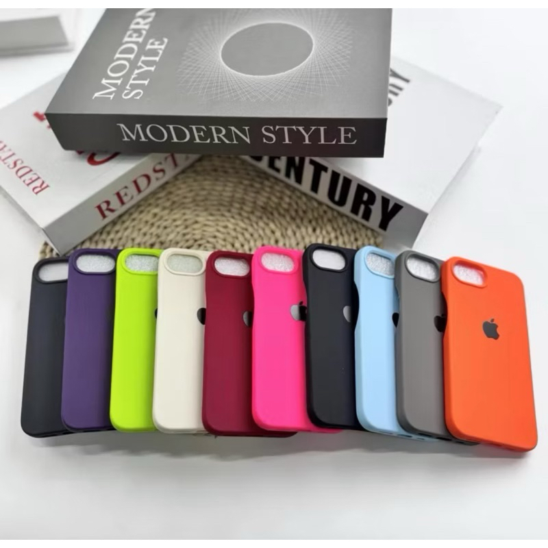 CAPA CAPINHA CASE PARA IPHONE 16E NORMAL A SILICONE INTERIOR AVELUDADA COM CÂMERA ABERTA