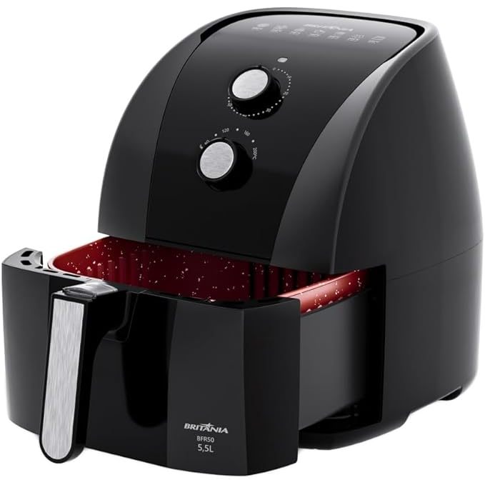 Fritadeira Air Fryer Britânia 5,5L 1500W BFR50