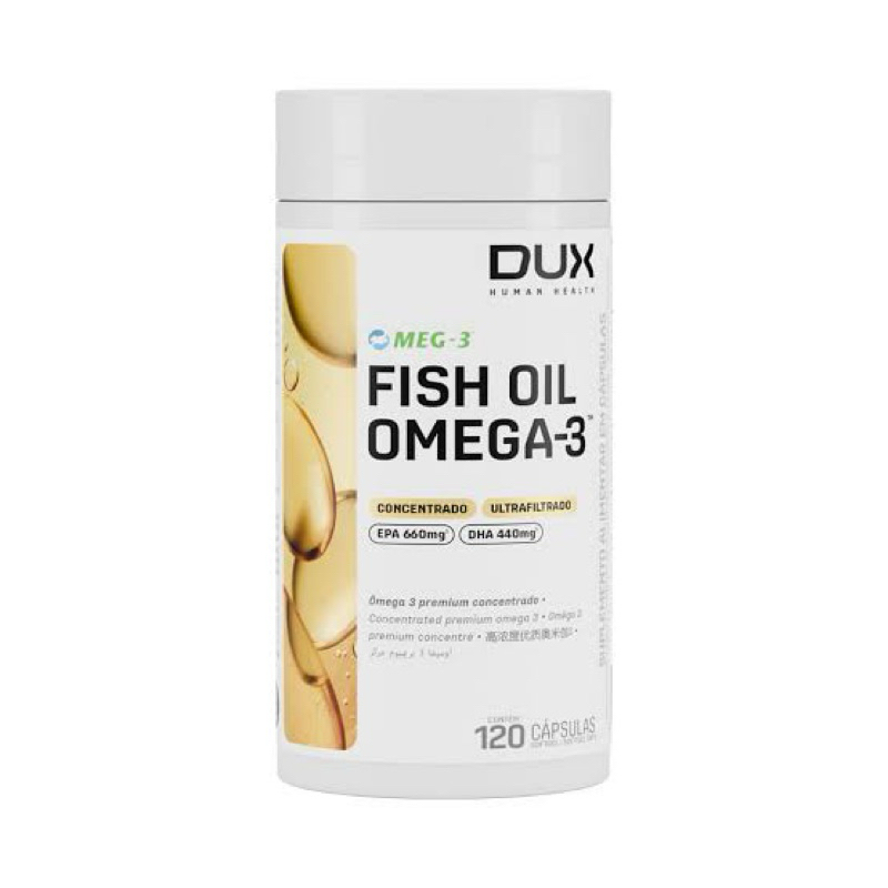 Fish Oil Ômega 3 Sem Sabor 120 Cápsulas - Dux Nutrition