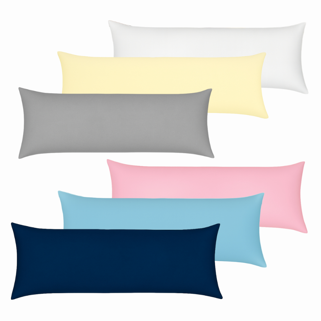 Travesseiro de Corpo Xuxão Com Fronha de Zipper Antialérgico 1,40 x 40cm Varias Cores em Oferta na Shopee