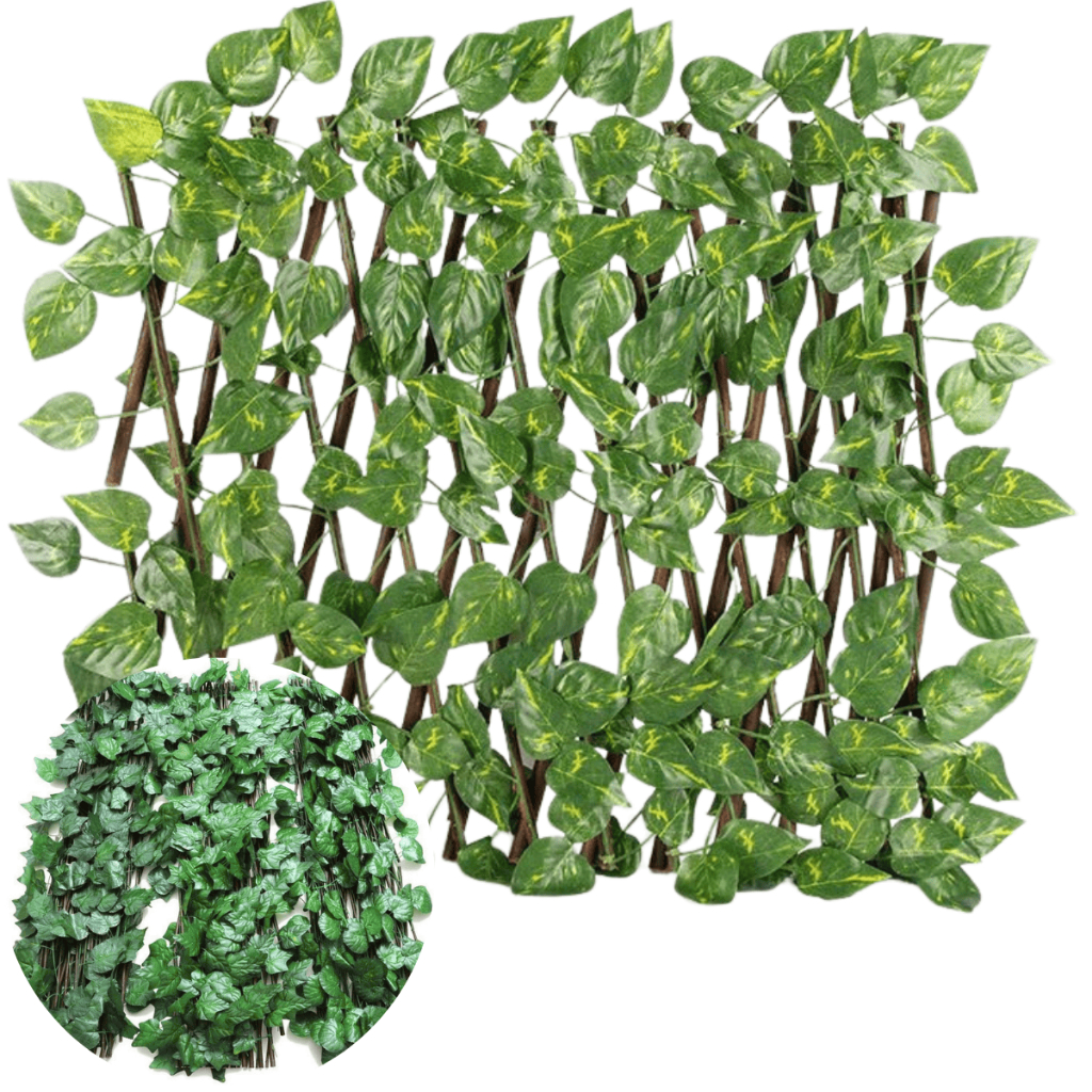 Treliça de Madeira Tratada 2m Peso Leve e Fácil Instalação Com Folhas de Seda Sintetica Resistentes