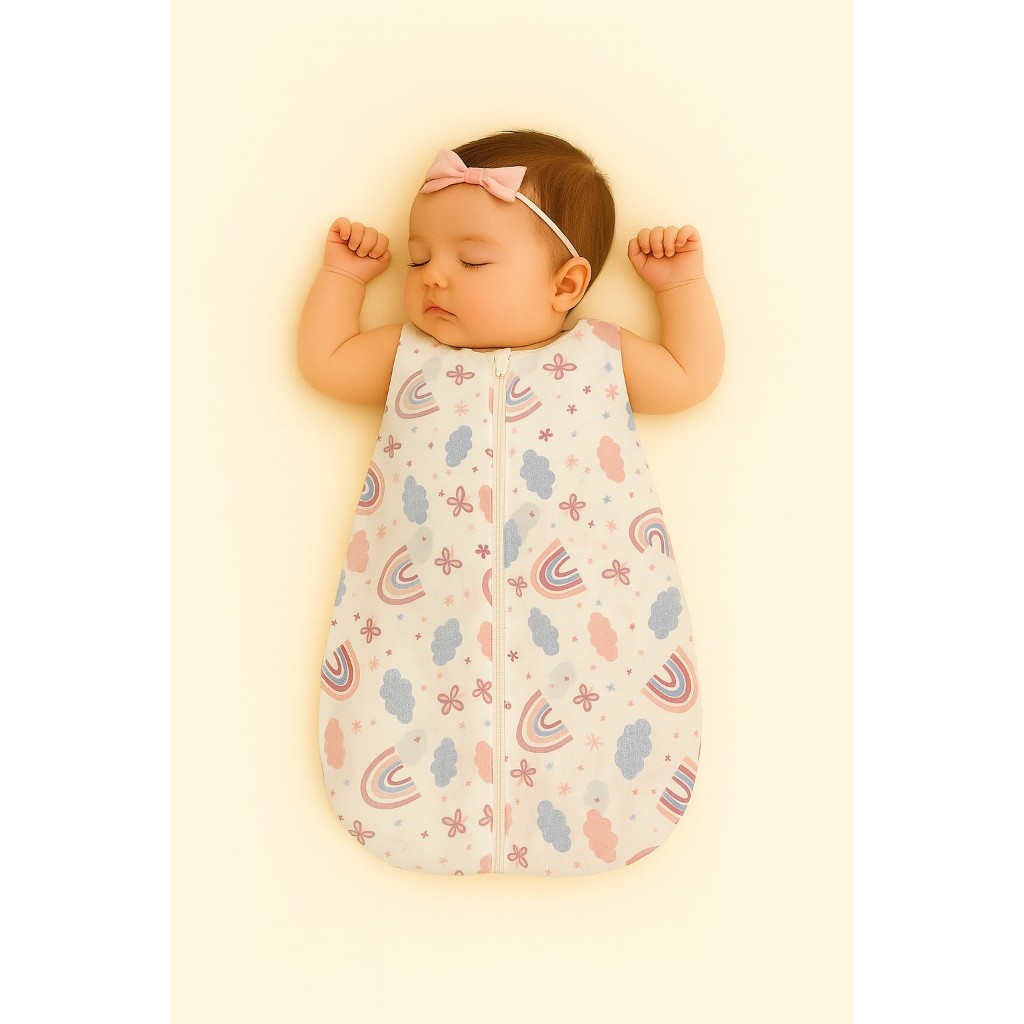 Saco de dormir de bebê body Sherpa quentinho estampado em Oferta na Shopee