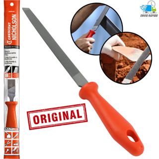 Lima Chata para Afiar/Amolar Faca Facão Enxada Foice 8'' Nicholson com Cabo em Oferta na Shopee