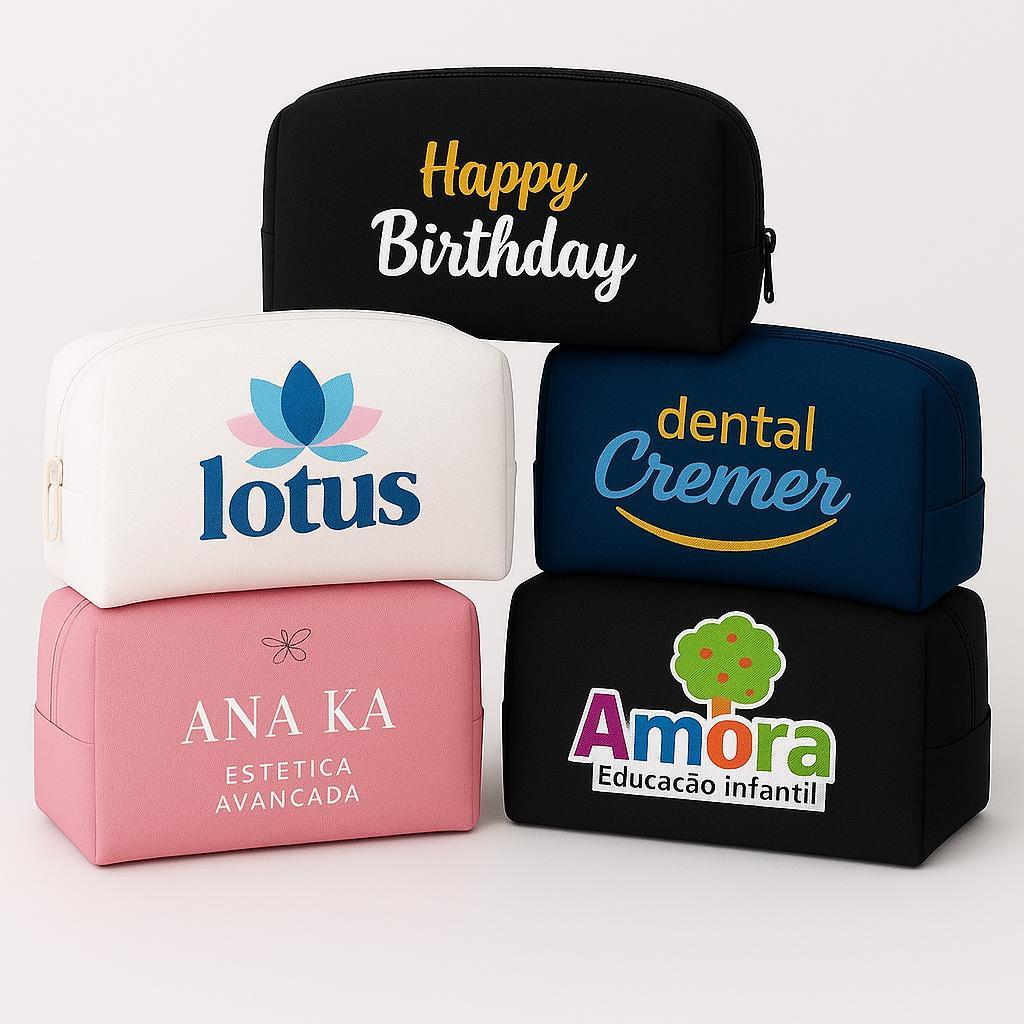 Kit Necessaire 30 Unid Personalizadas Brindes Tamanho Grande em Oferta na Shopee