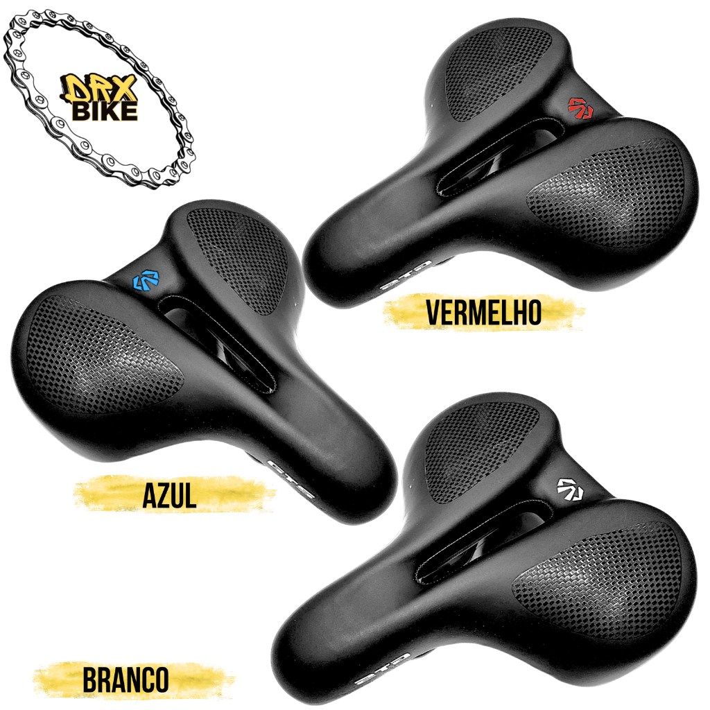 Banco Selim GTS Big Beach Largo Ergométrica 2 Molas Fitness E Bike Elétrica