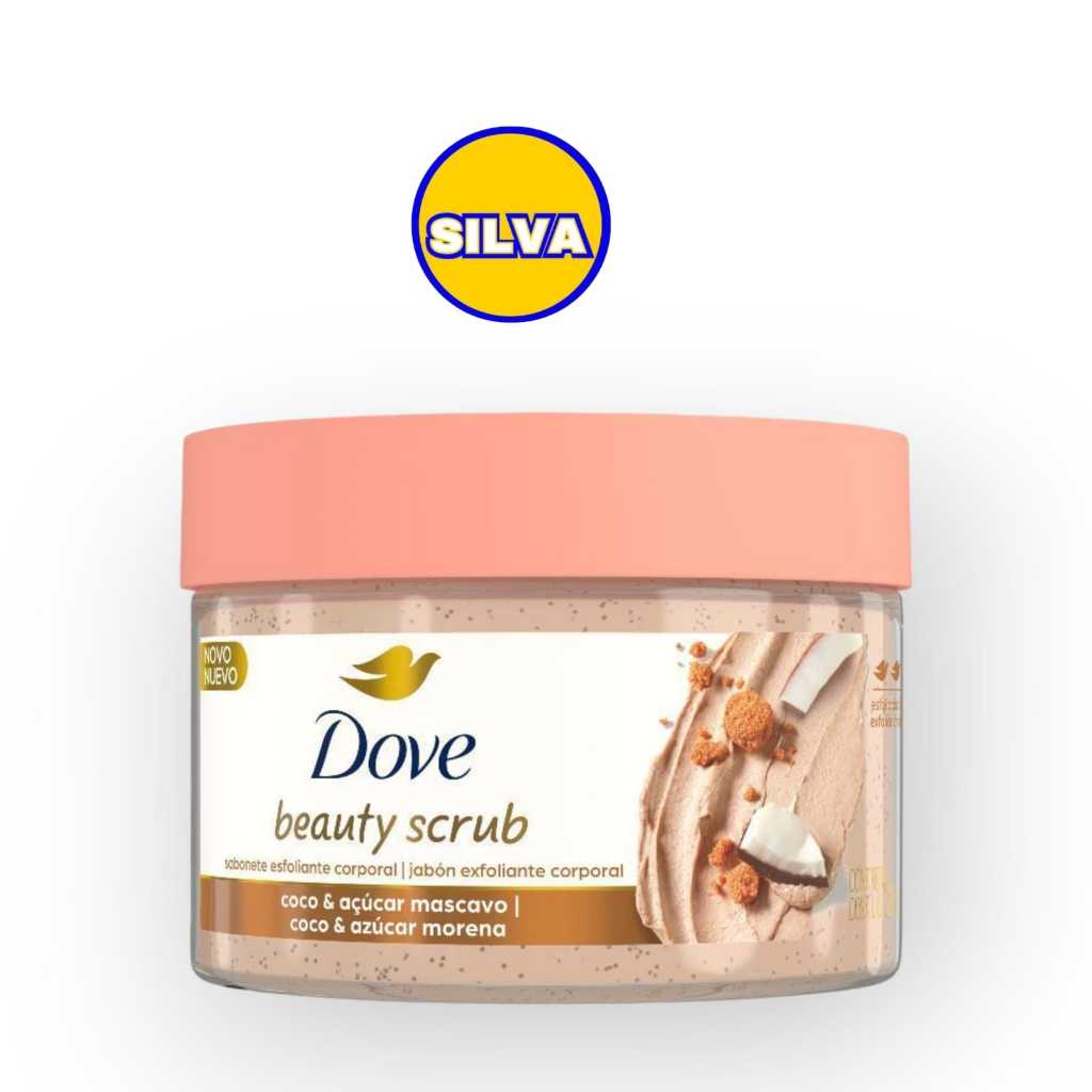 SABONETE ESOLIANTE DOVE BEAUTY SCRUB COCO E AÇUCAR MASCAVO POTE 280G