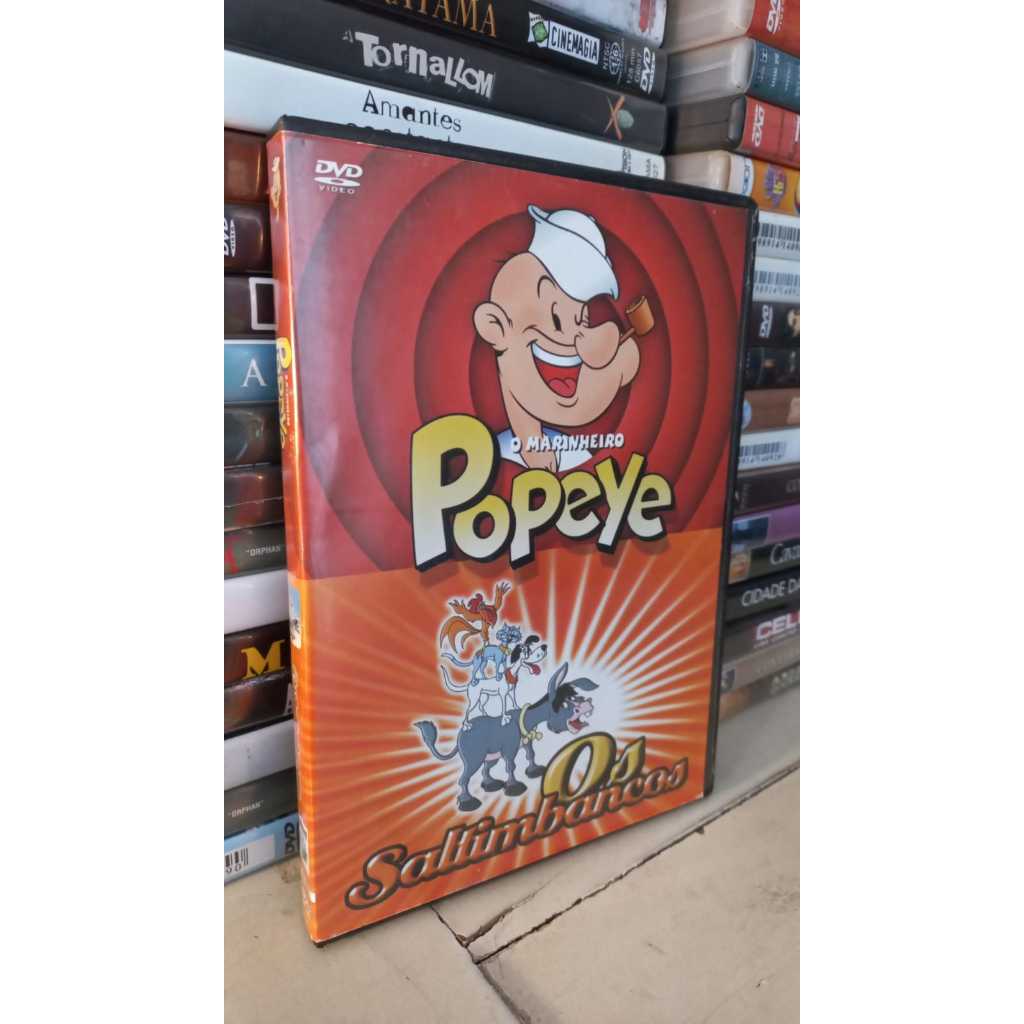 Dvd duplo O marinheiro Popeye - Os saltimbancos -Original - Excelente- Olivia brutus raro