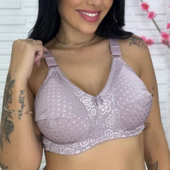 Sutiã Plus Size Reforçado Cetinete Liso Sem Bojo Sem Aro Alta Sustentação Modelador Moda Lingerie