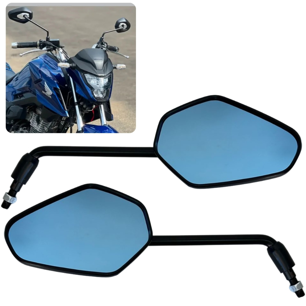 Par Retrovisor Para Honda Cb 250F Twister / Cb 300F Twister / Cbx 250 / Cb 300R Espelho Modelo Tiger 1200