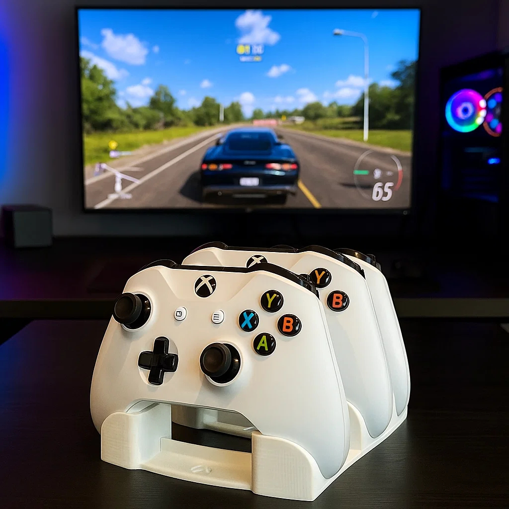Suporte Gamer Para Controle Xbox One Series S X Design Estável Organizador Prático Visual Clean Presente Útil Lar
