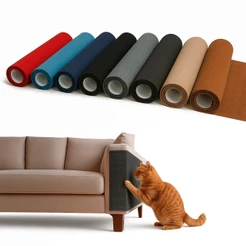 Arranhador Adesivo 50cm x 30cm para Gato Protetor para Sofá e Cama Box Carpete Premium Auto Colante