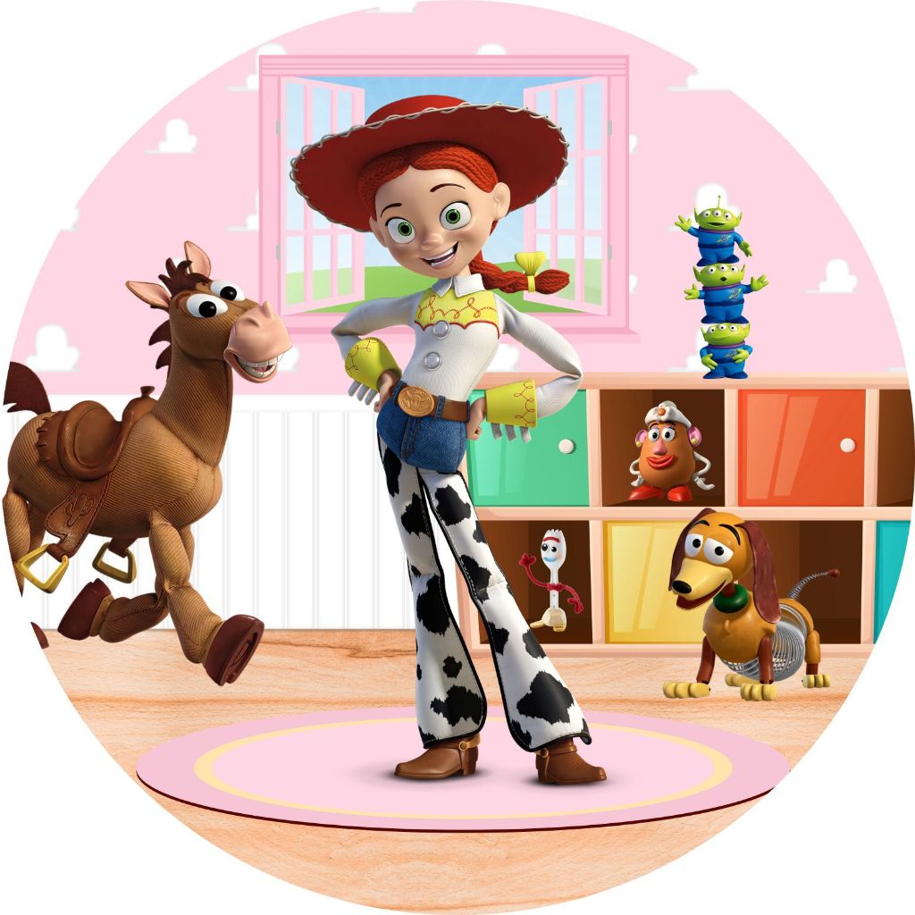 Painel red tecido sublimado WENDY TOY STORY em Oferta na Shopee
