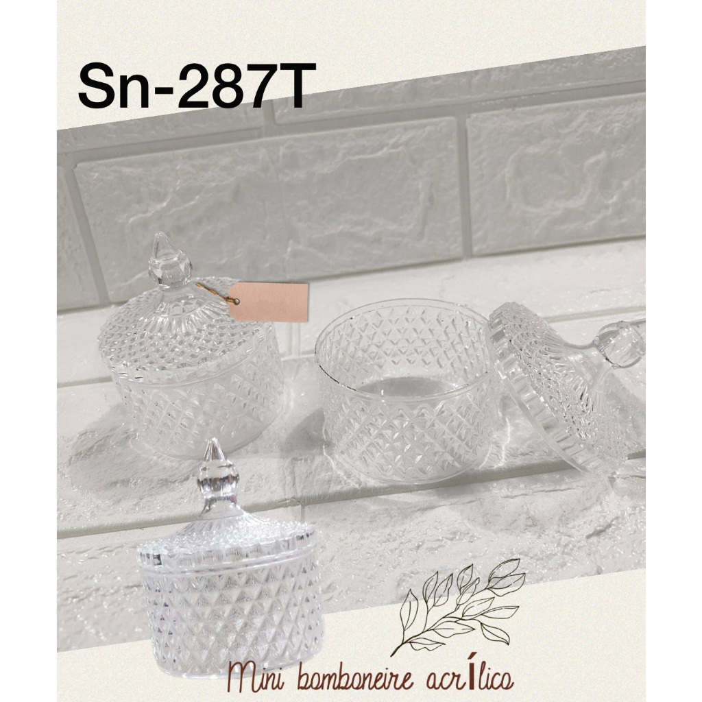 lembrancinha de acrílico pra festa transparente pocte com 10 unidades 7x4.5cm sn287